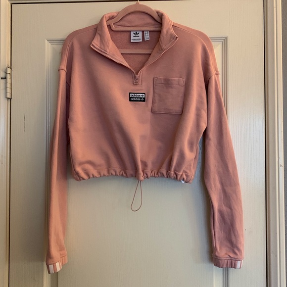 adidas Tops - ADIDAS PINK HIGH NECK SWEATSHIRT MEDIUM